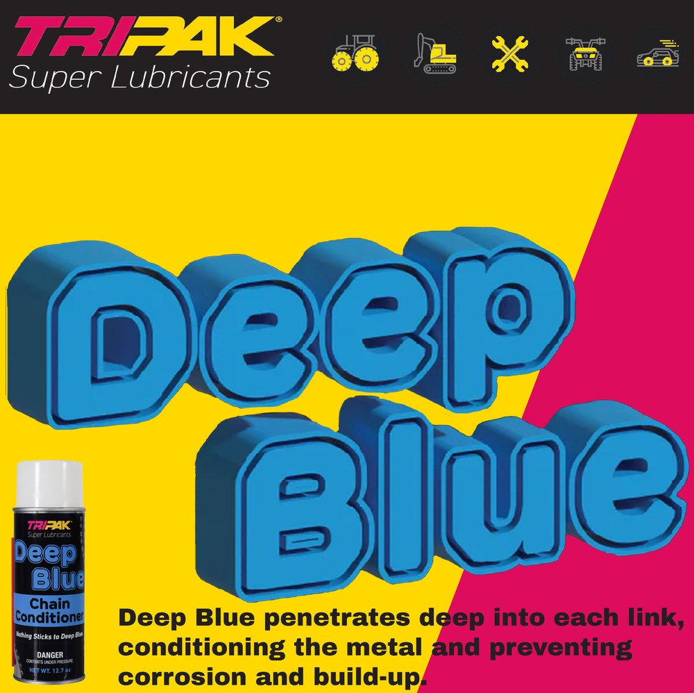 TRIPAK Deep Blue Chain Conditioner - Advanced Anti-Wear Formula (4 Pack)
