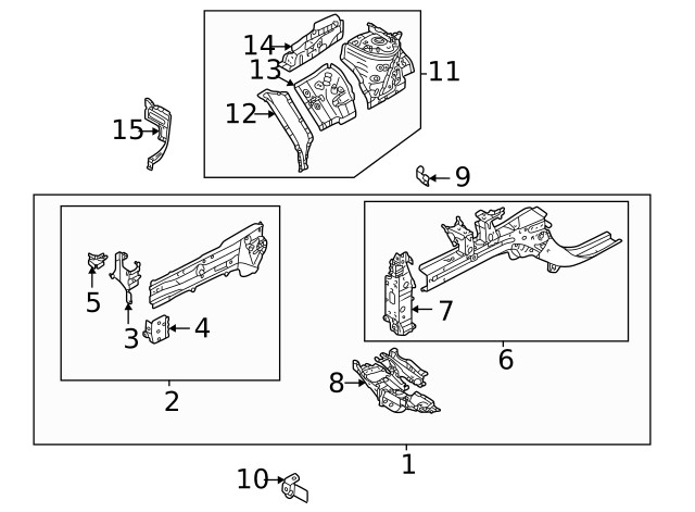 Genuine Mitsubishi Outer Bracket 5220BA96