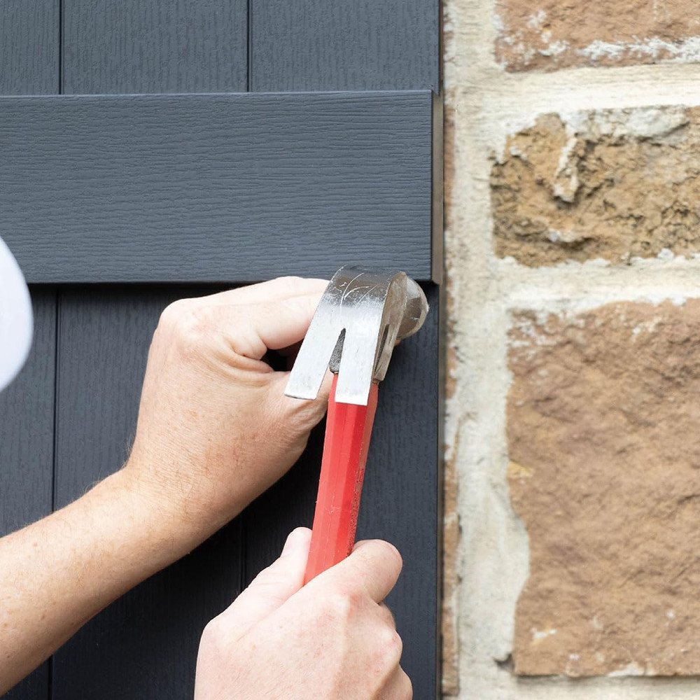 Custom Black Raised Panel Shutters - 14.5"W x 62"H (Pair)