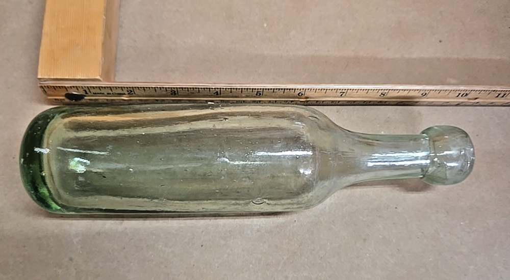 Antique Torpedo Bottle; Green