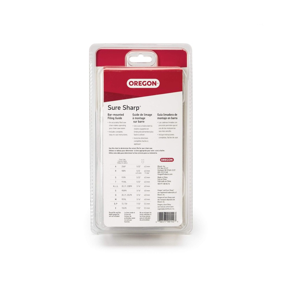 Oregon 23820 Sure Sharp Chainsaw Manual Filing/Sharpening Guide