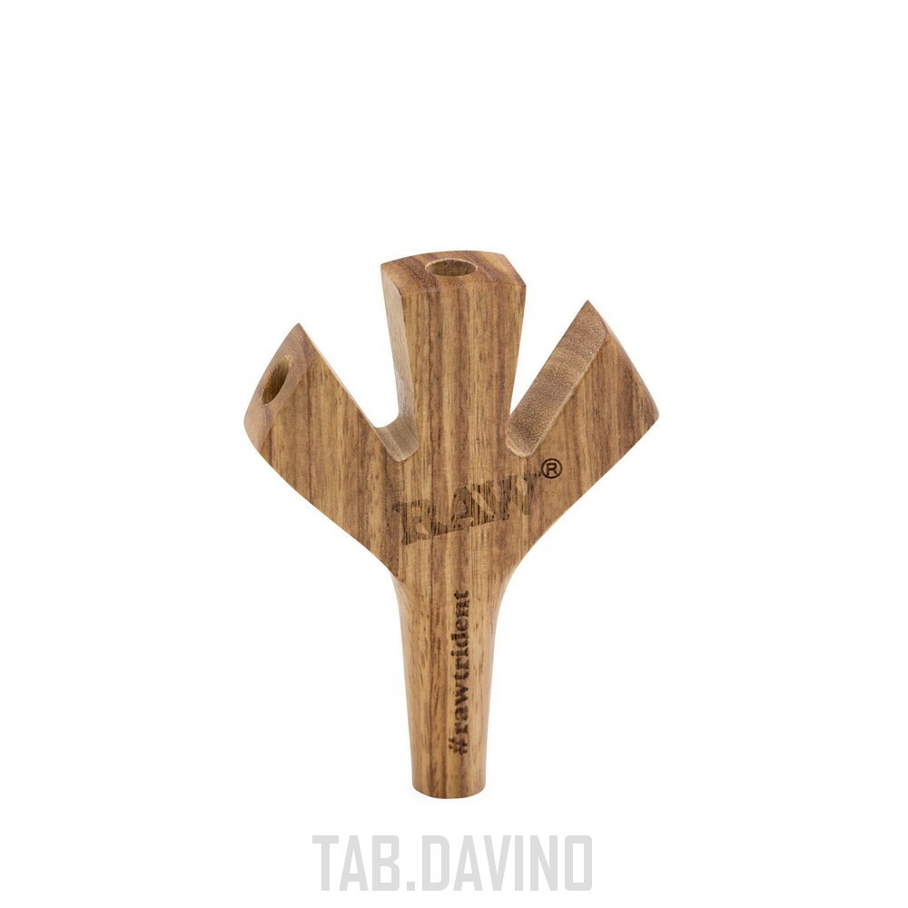 Raw Trident Wooden Cigarette Holder Triplo