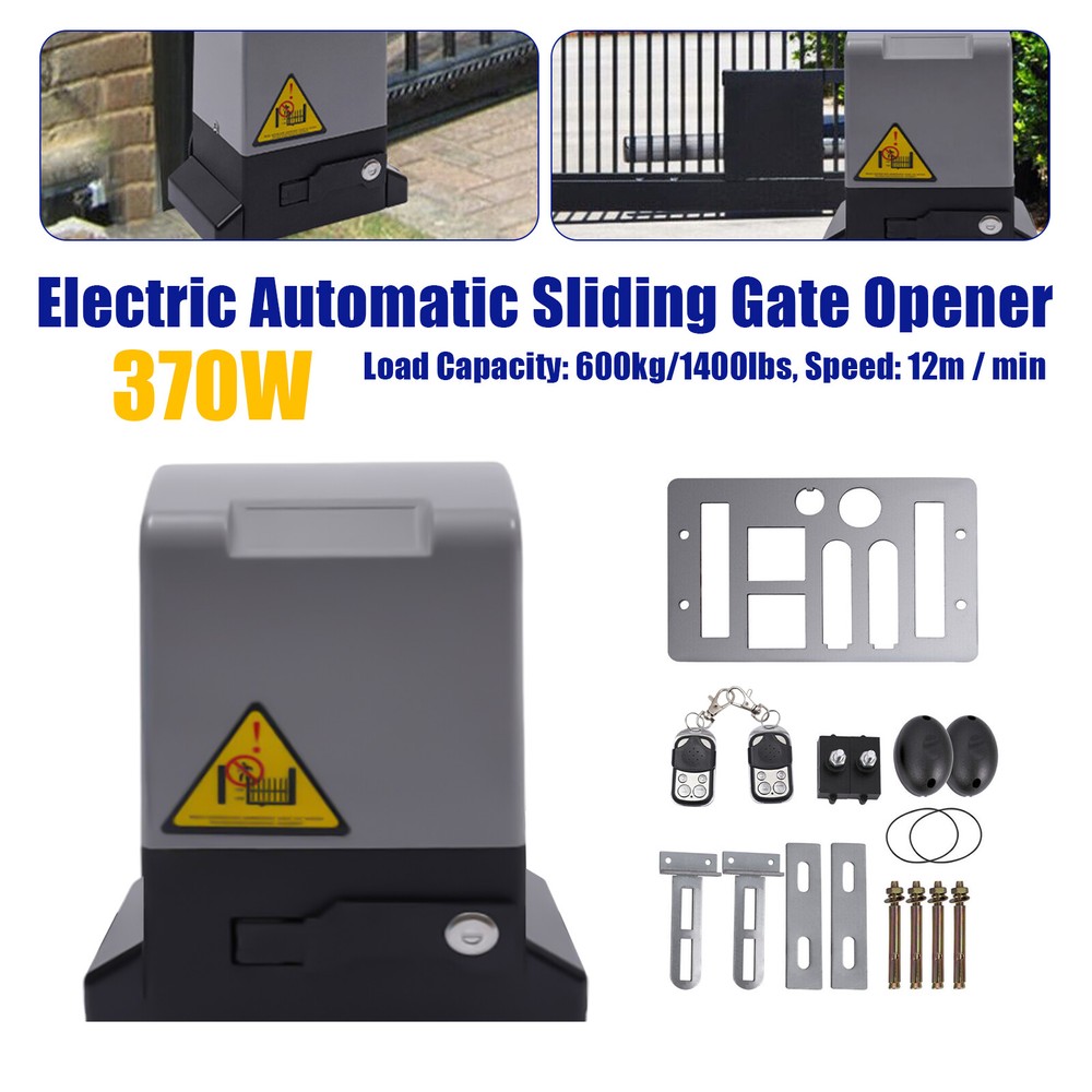 Sliding Gate Opener Electric Operator 1322lbs 600kg Automatic Motor Remote