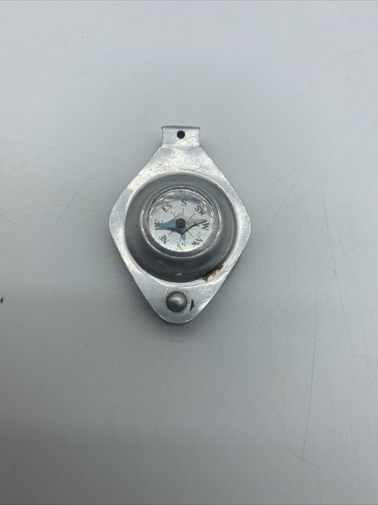 Vintage Comet Compass Japan Silver Tone Blue Dial White Face