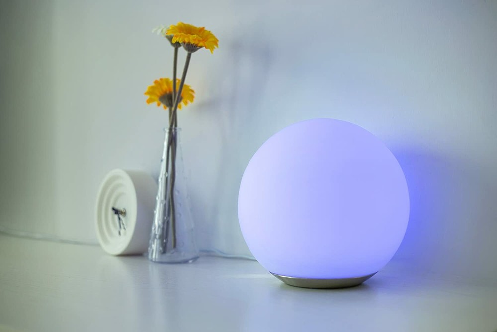 Two Remote Control Operated Corded Dimmable Color Changing LED Light Table Lamps