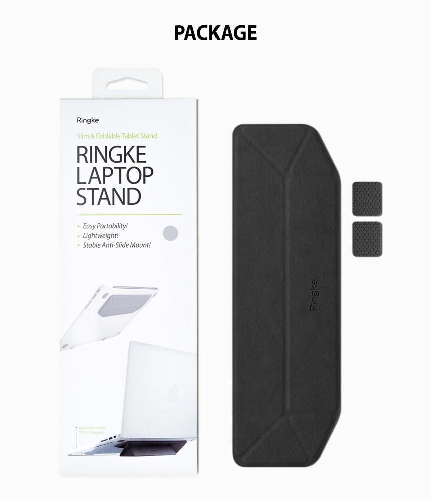 Laptop Stand | Ringke [Stand] Portable Foldable Adjustable Lightweight