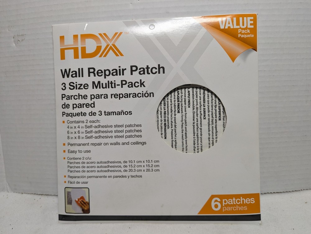 WALL  AND CEILING REPAIR PATCH 6 PATCHES ( 3 SIZE MULTI PACK )