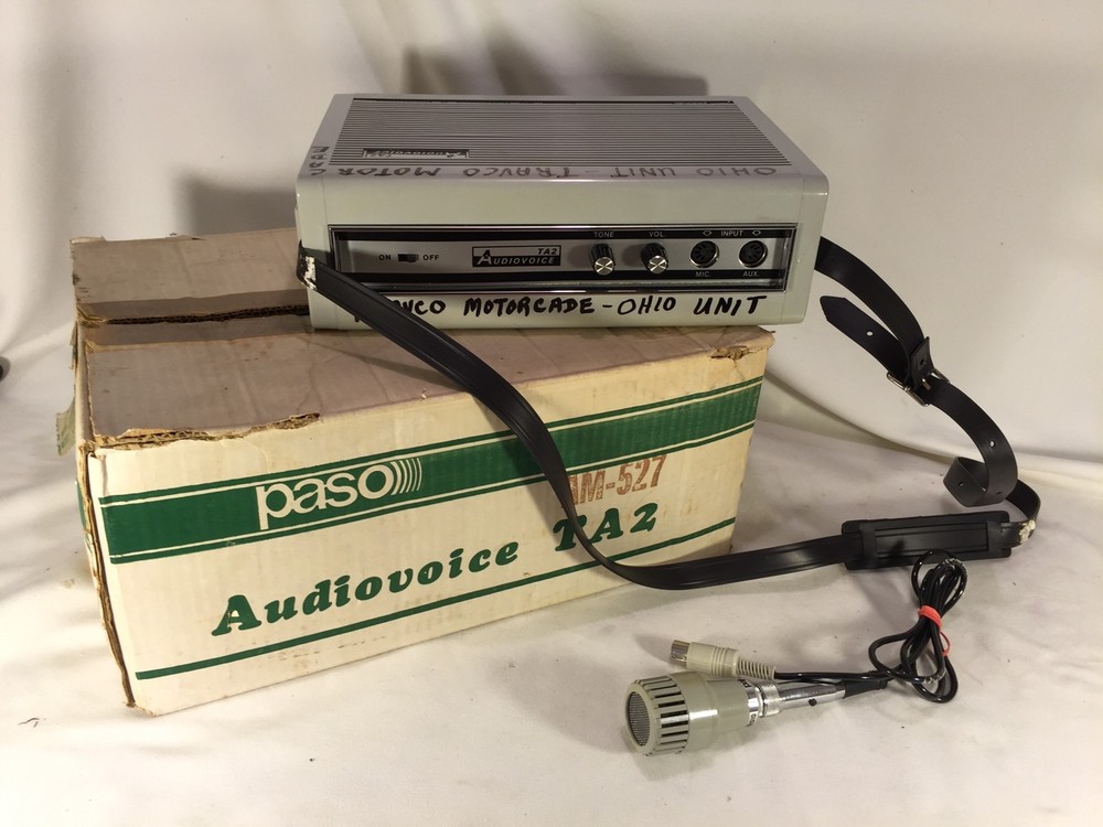 RARE Vintage PASO Audiovoice TA2 portable sound system
