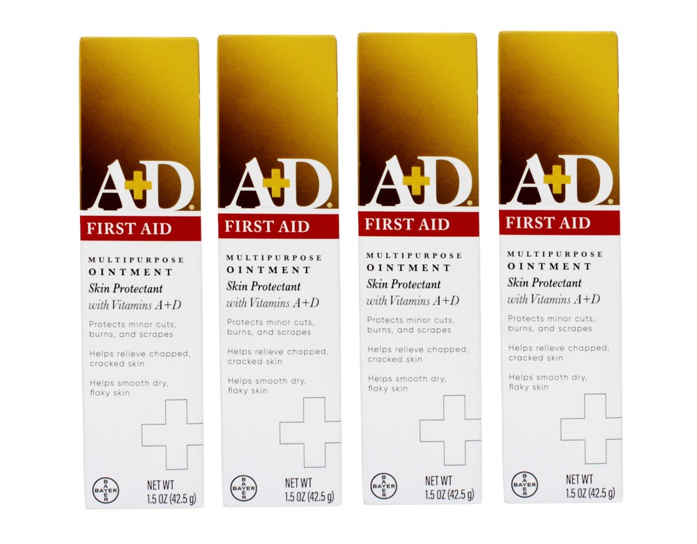 4 Pack of A+D First Aid Ointment 1.5oz