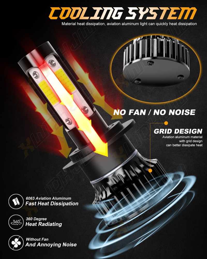 For Mercedes-Benz E350 E320 E550 -6x 6000K LED Headlight + Fog Light Bulbs Kit