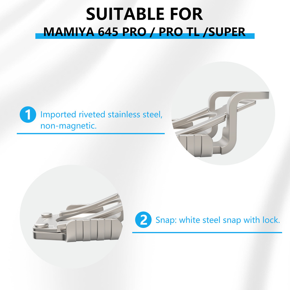 2X Lugs Shoulder Strap Adapter Clips For Mamiya 645 Pro/Pro TL/Super Camera