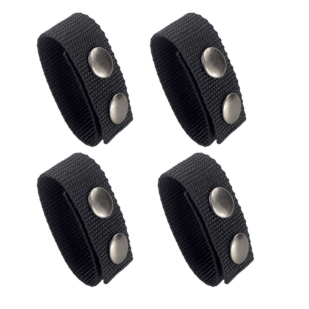 4× Tactical Duty Belt Keeper with Double Snaps Security Tactical Belt Keepers US