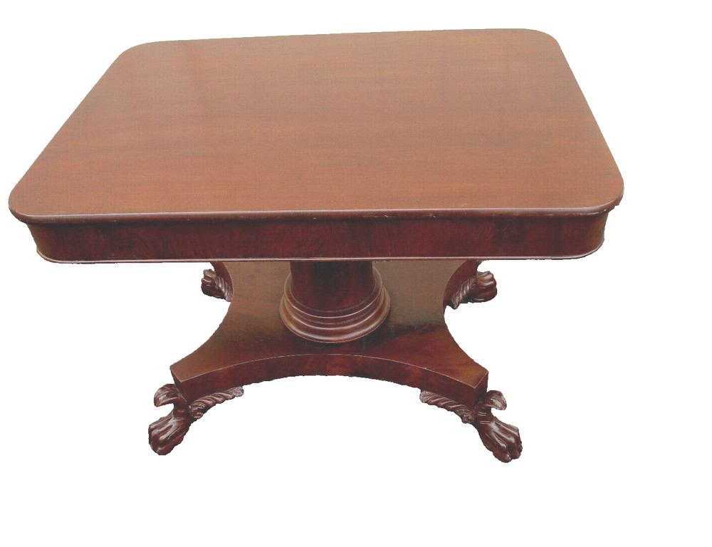 63278   Antique Empire Console Lamp Table  Dining Table Stand