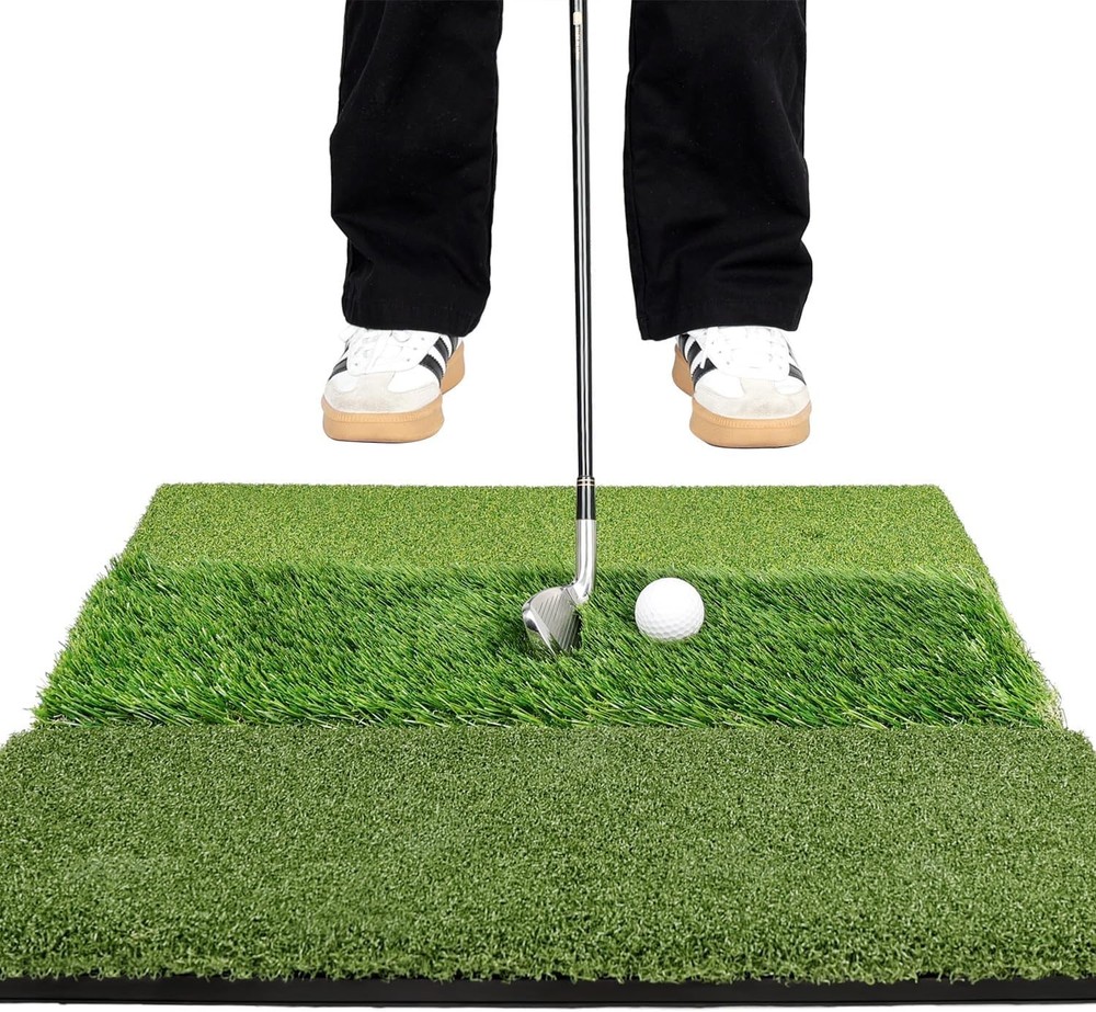Premium Golf Hitting Mat 10mm Foam Padding W/ Rubber Backing Golf Mat Golf