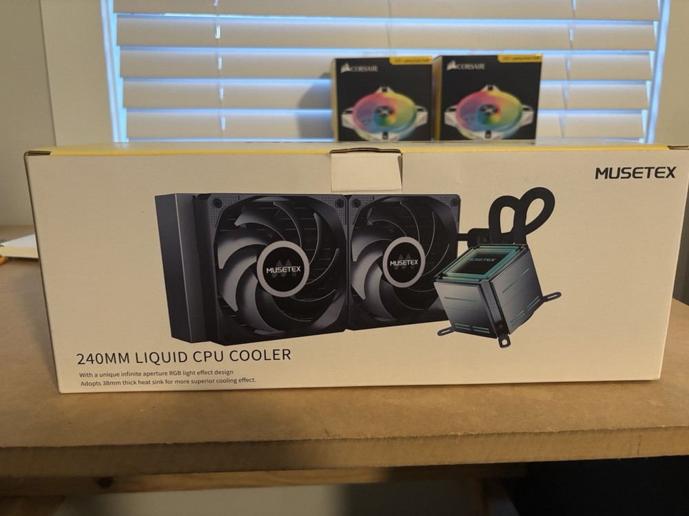 MUSETEX 240MM LIQUID CPU COOLER BLACK
