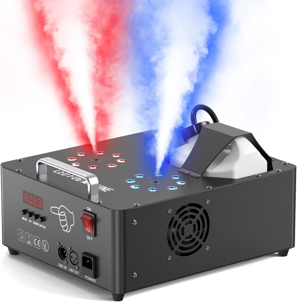 Fog Machine 2000W RGB LED Stage Party Smoke Machine