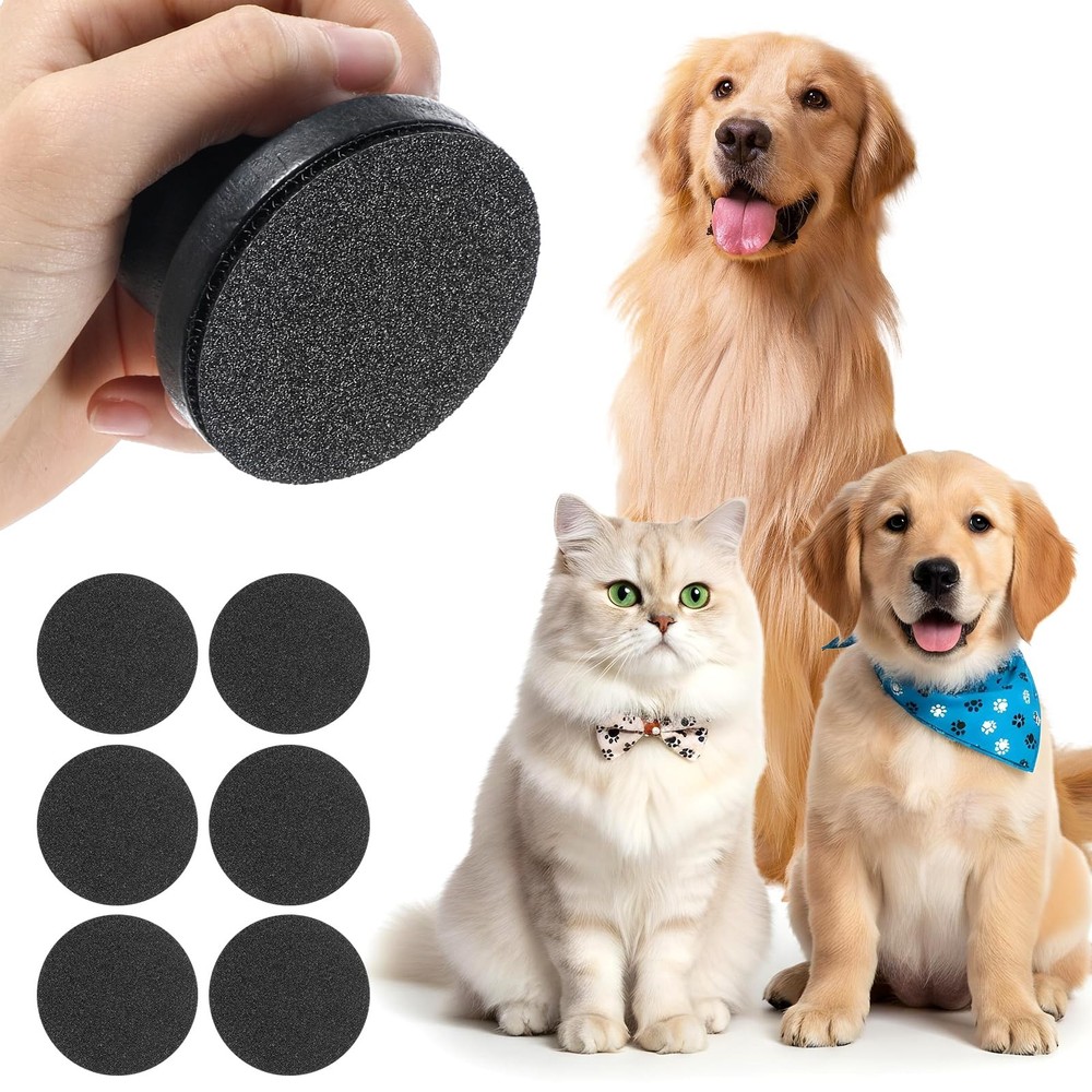 Dog Nail File with 6Pcs Replaceable Filing Disc, Dog Scratch Board for Safe a...