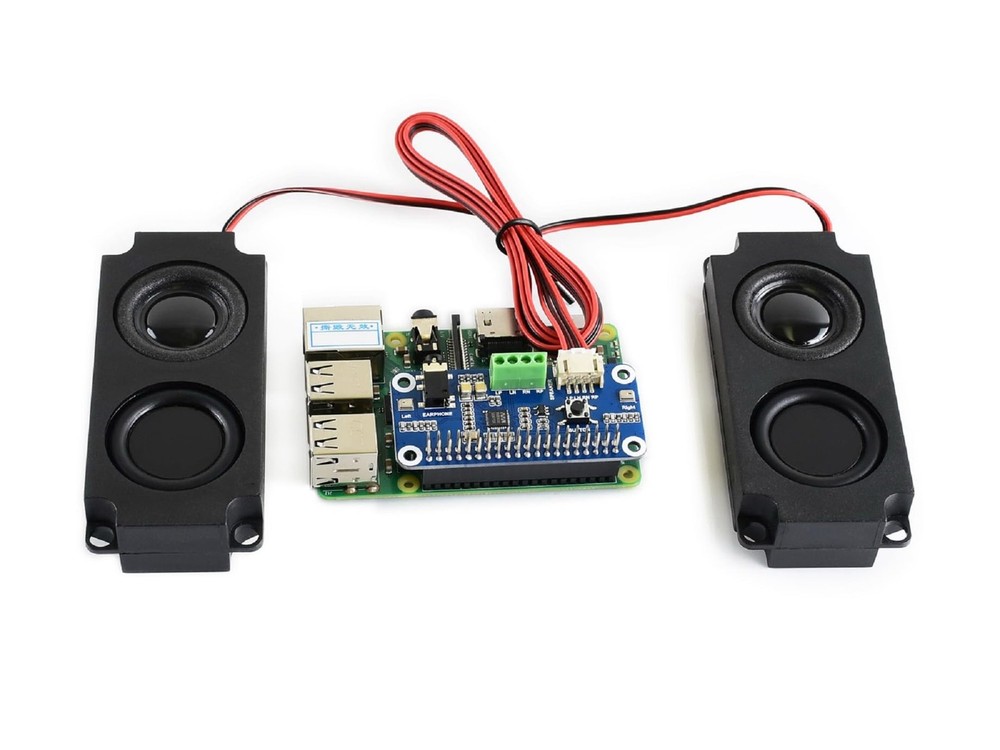WM8960 Hi-Fi Sound Card HAT Compatible with Raspberry Pi 5/4B/3B+/3B/Pi Zero ...