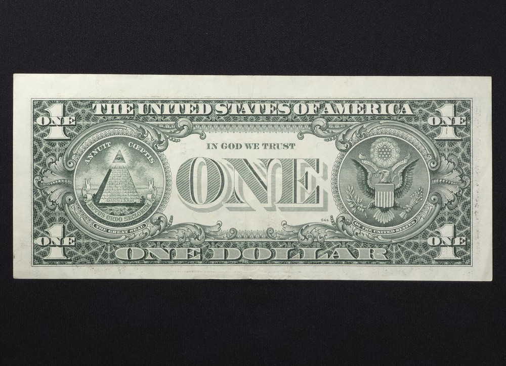1995 $1 Federal Reserve Note - Off Center Obverse Printing Error