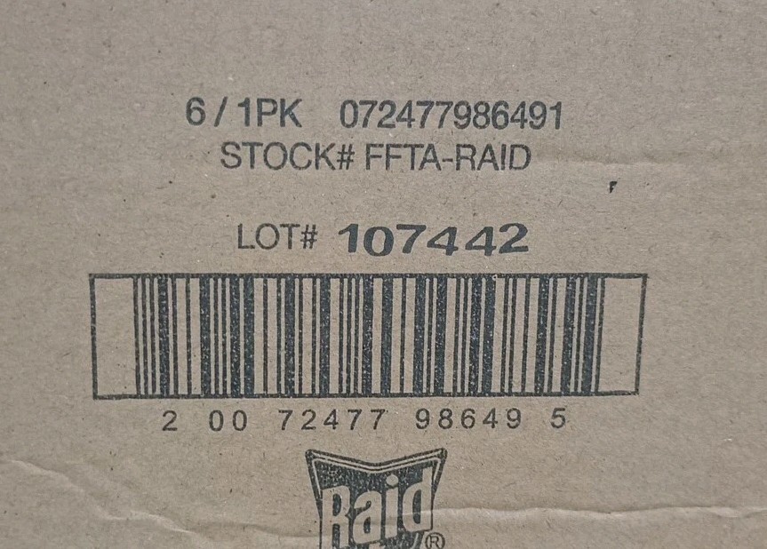 Lot Of 6 RAID FFTA-RAID Apple Fruit Fly Traps