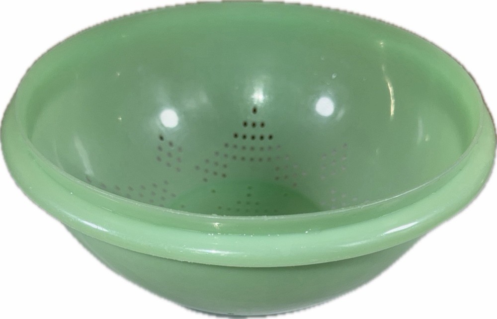 Vintage Tupperware Green Plastic Colander Strainer 1970's 9”
