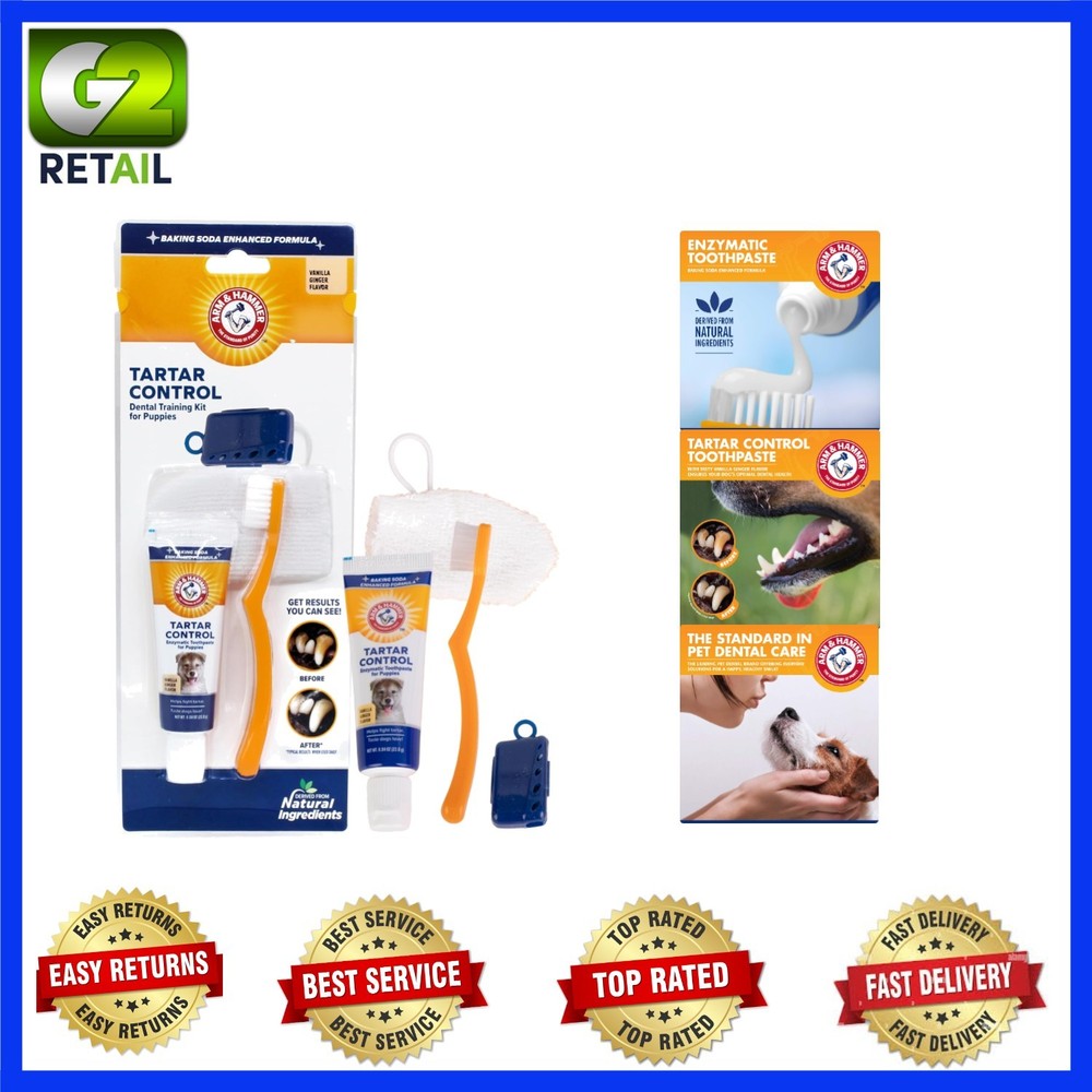 Vanilla Ginger Puppy Toothpaste with Brush Set - Total Dental Health Solution