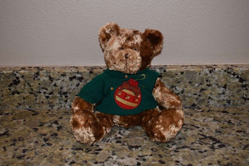 Very Cute Small Christmas Bear with Sweater