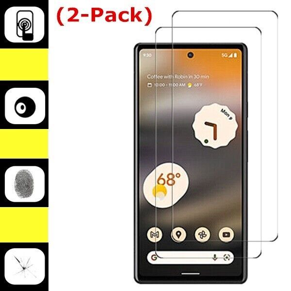 2P Premium Real Tempered Glass Screen Protector For Google Pixel 6a