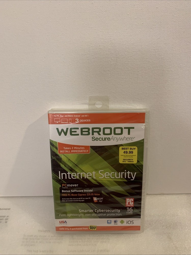 Webroot SecureAnywhere Internet Security - Full Version for Windows & Mac...