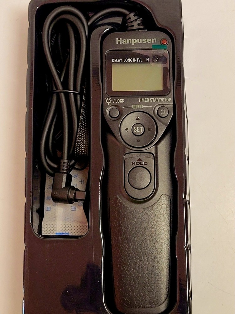 Hanpusen TR-90 Remote Switch With Digital Timer For Camera Shutter Use Open Box