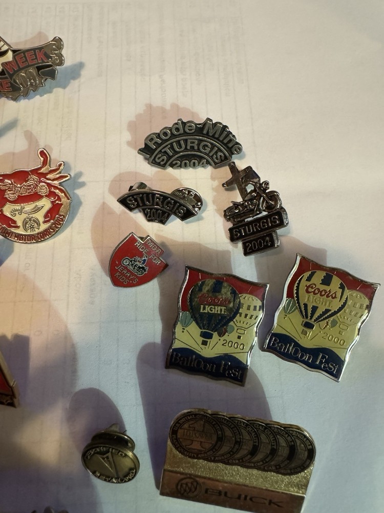 High Quality Vintage Motorcycle Biker Pins Set
