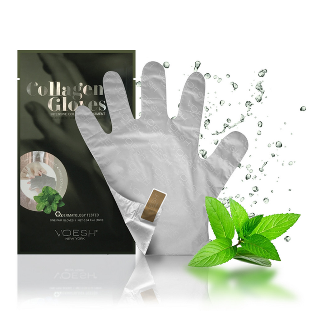 Voesh Collagen Gloves - Peppermin (12 Pack)
