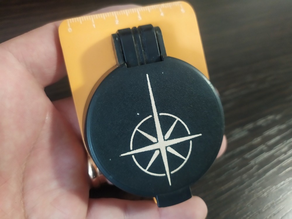 Soviet USSR Navigation Compass Azimuth (Азимут)With ruler and mirror Vintage