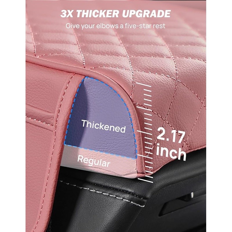 Scratch Resistant Console Cover Waterproof Armrest Protector SUVs Sedans Trucks