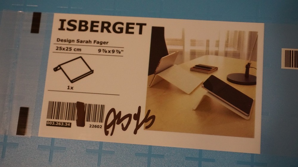3x IKEA Isberget Blue Plastic Laptop iPad Tablet Tray Stand Electronics