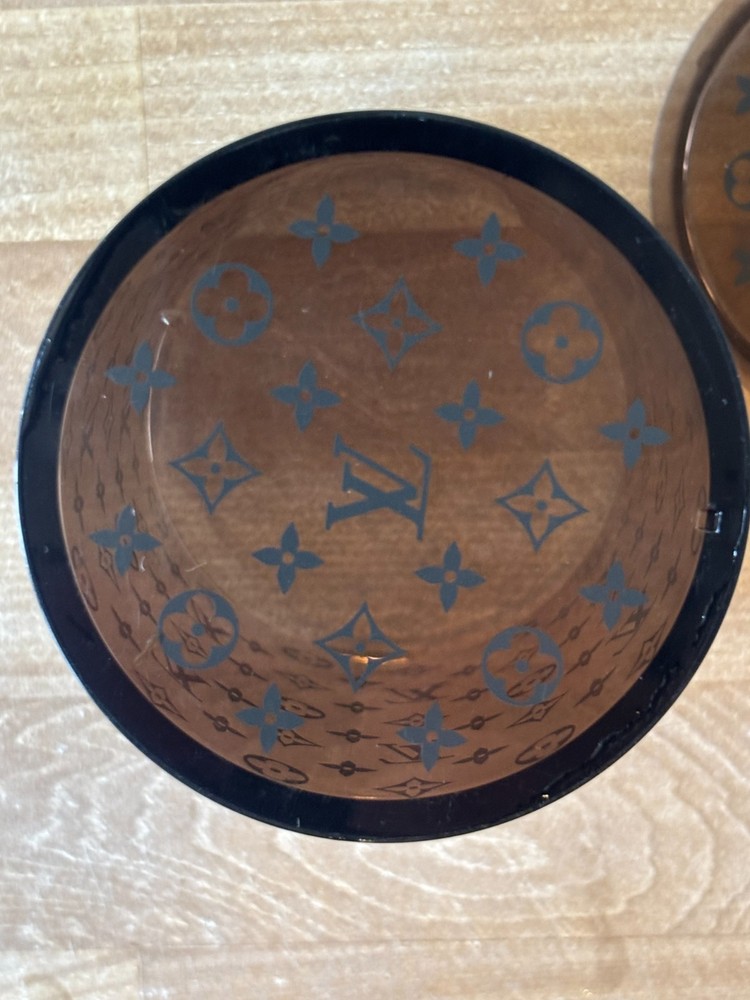 Louis Vuitton Acetate Monogram Pattern Jar