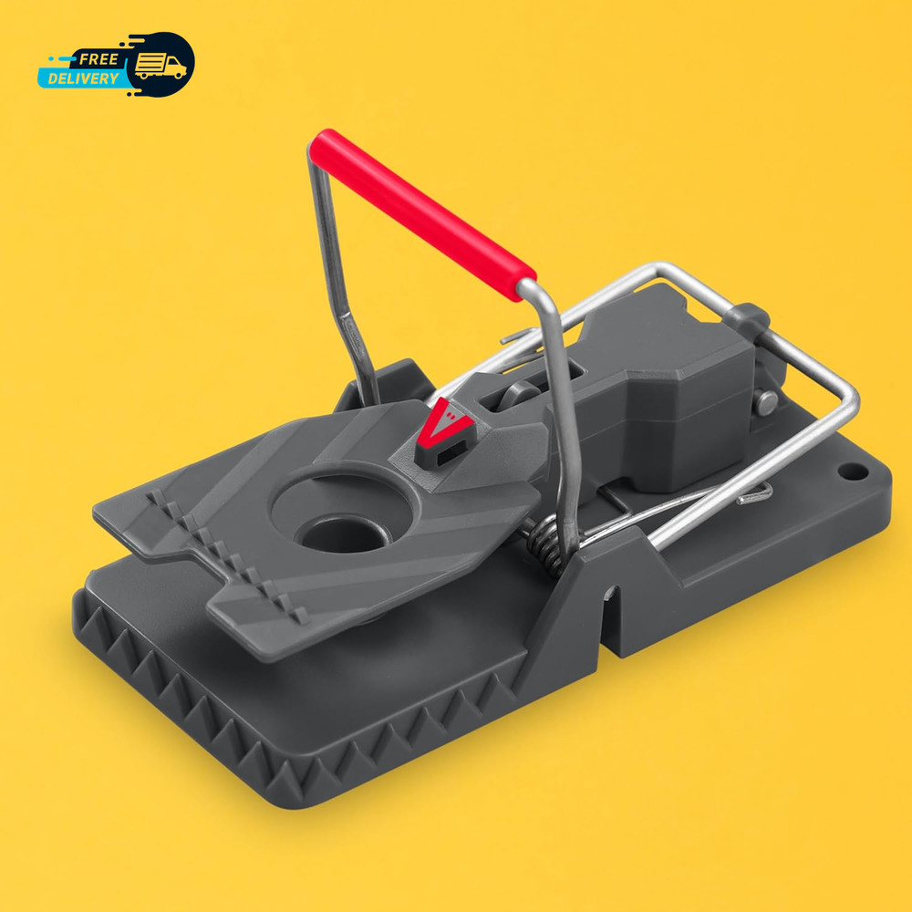 Power-Kill Humane Mouse Traps M393SSR - 6 Easy Set, Reusable, Power-Kill Mouse