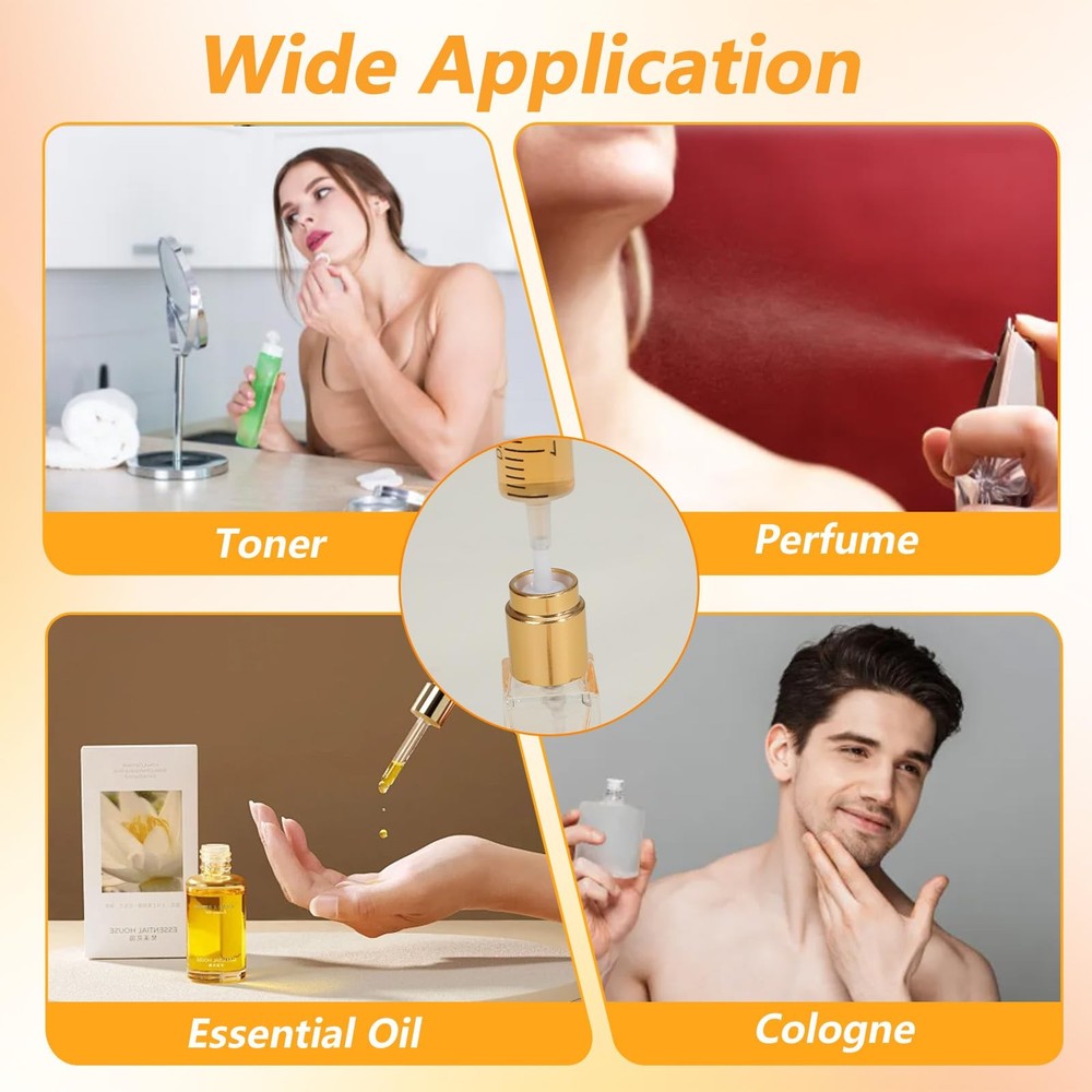 Wanmu 8 Pcs Perfume Refill Tool Kit, Plastic Clear Dispenser
