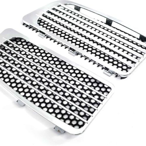 1 Pair Motorcycle Radiator Grille Screen, Engine Cooler Lower Fairing Chrome
