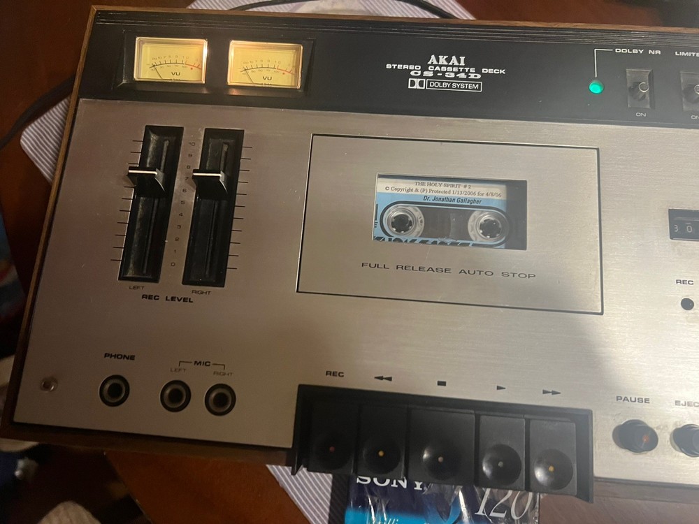 Vintage Akai CS-34D Cassette Deck WORKS !!