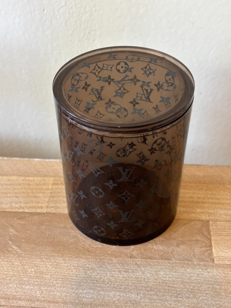 Louis Vuitton Acetate Monogram Pattern Jar