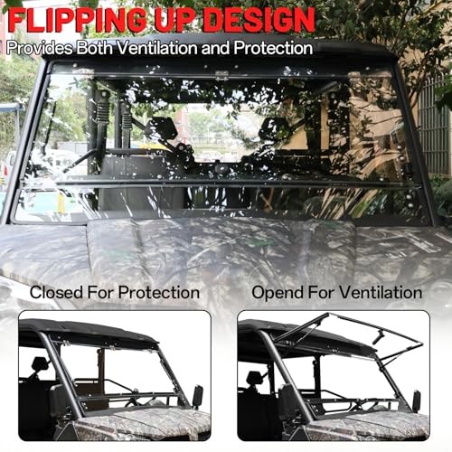 UFORCE 1000 UTV Front Full Windshield Compatible with CFMOTO Flip Windshield
