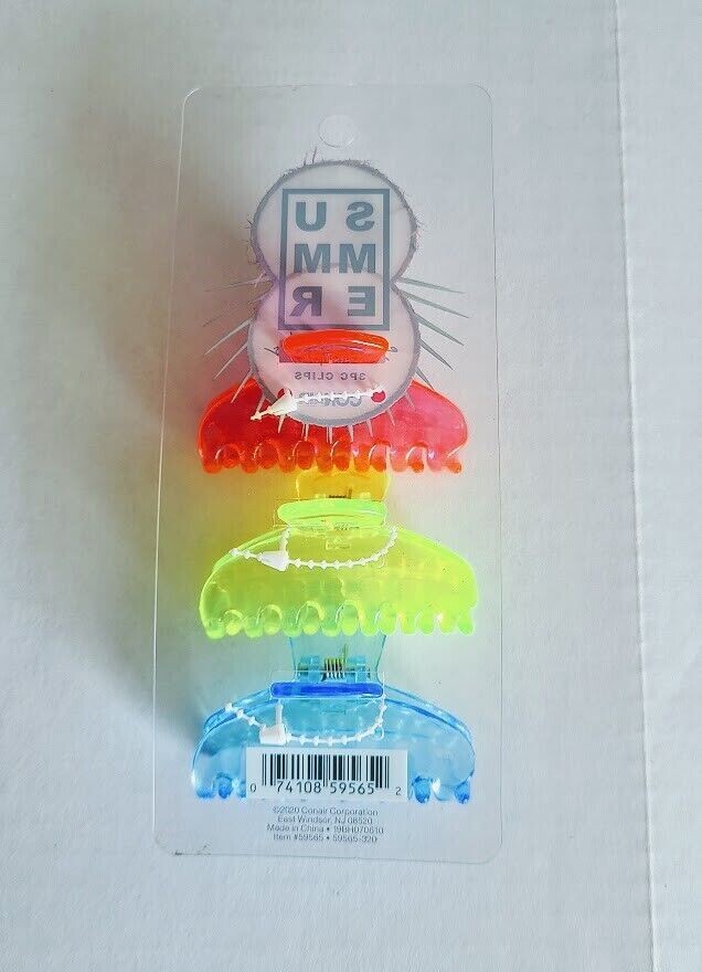 Conair Summer Essentials 3 Pc Small Clips