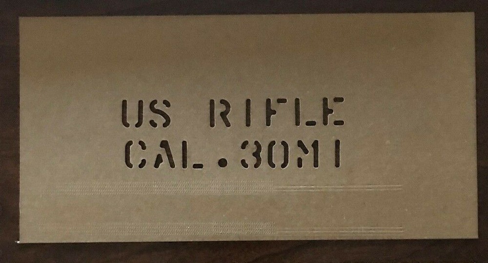 M1 Garand stencil