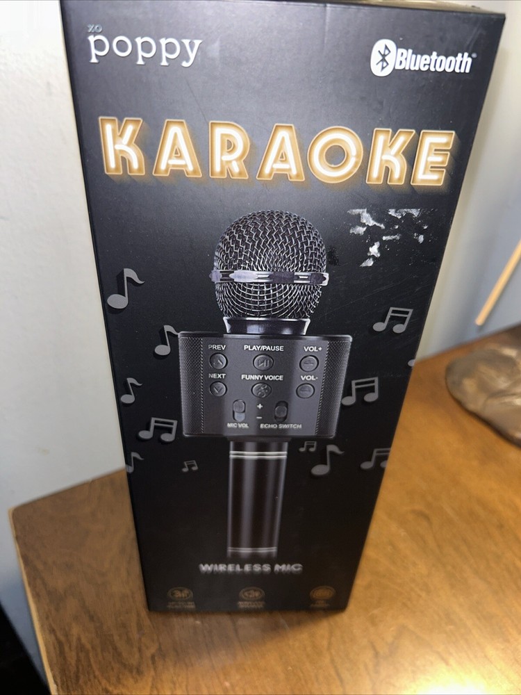 POPPY BLUETOOTH KARAOKE WIRELESS MIC. NEW