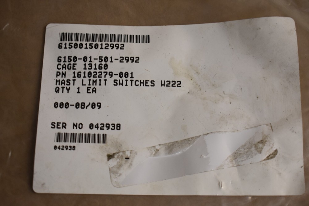 Limit Switch 16102279-001 Cable Assembly New