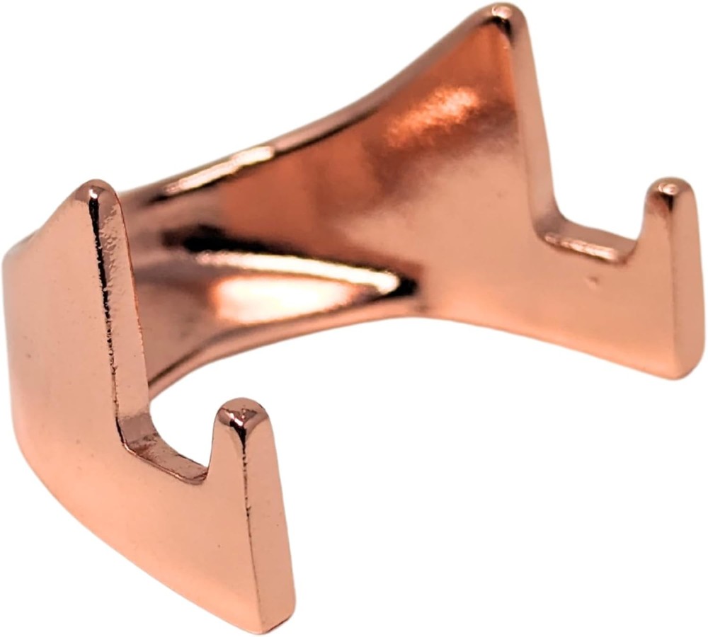 Generic Military Challenge Coin Display Stand - Solid Metal with Copper