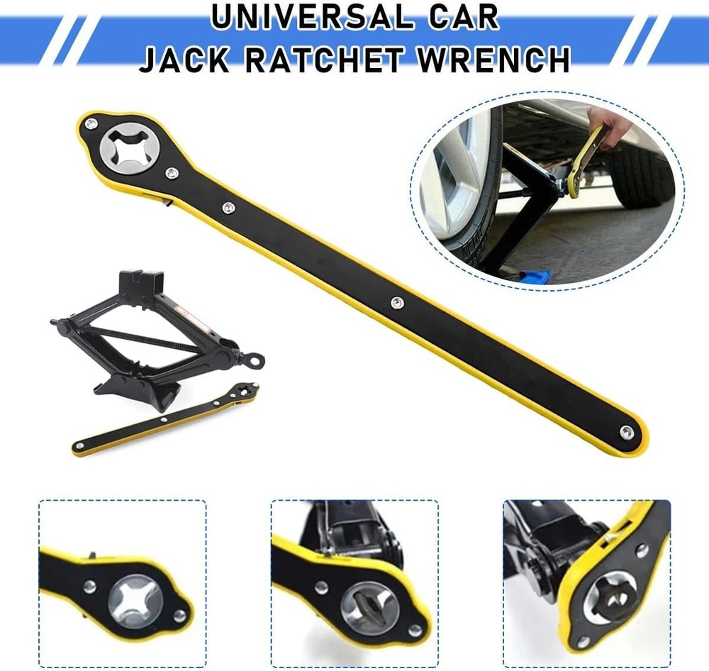 Durable 13.5 Inch Ratchet Wrench with Forward & Reverse for Quick Tire Changes