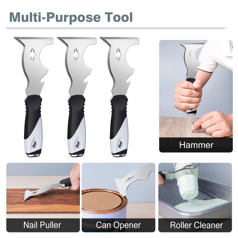 Putty Scraper Tool-Paint Scraper, Floor Scraper for Home Improvement DIY Proj...