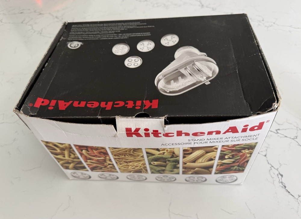 KitchenAid Gourmet Pasta Press Extruder With Attachments 6 Discs KPEXTA